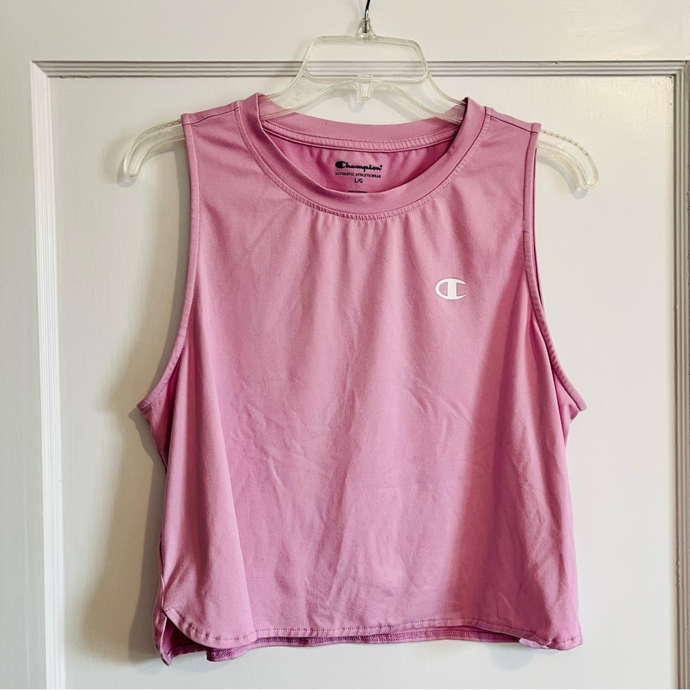 Champion Pink Workout Crop Tank